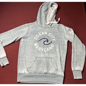 Ocean City Maryland Pullover Hoodie Size (M) Tie dye/Grey‎ Pocket Sweatshirt